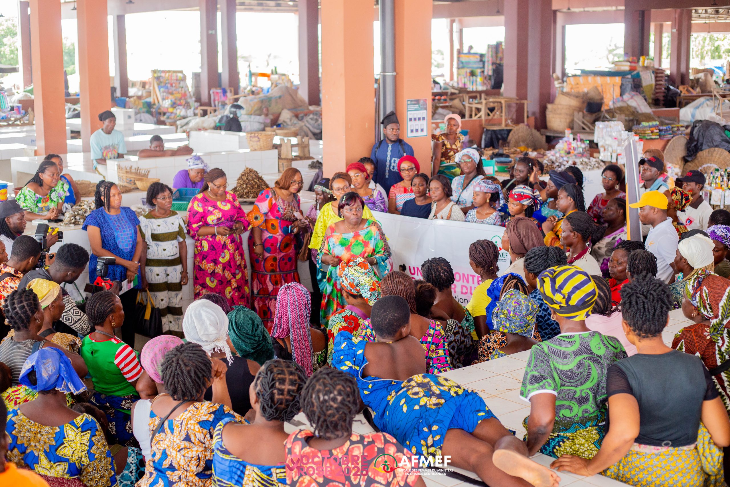 Octobre Rose – Sensibilisation au marché de Pahou